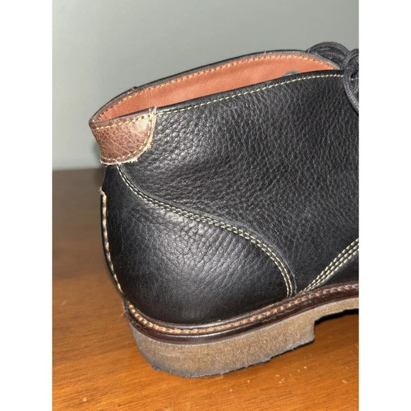 Johnston & Murphy Men Copeland Chukka Boots Size US 7M Black Tumbled Leather - Picture 2 of 11